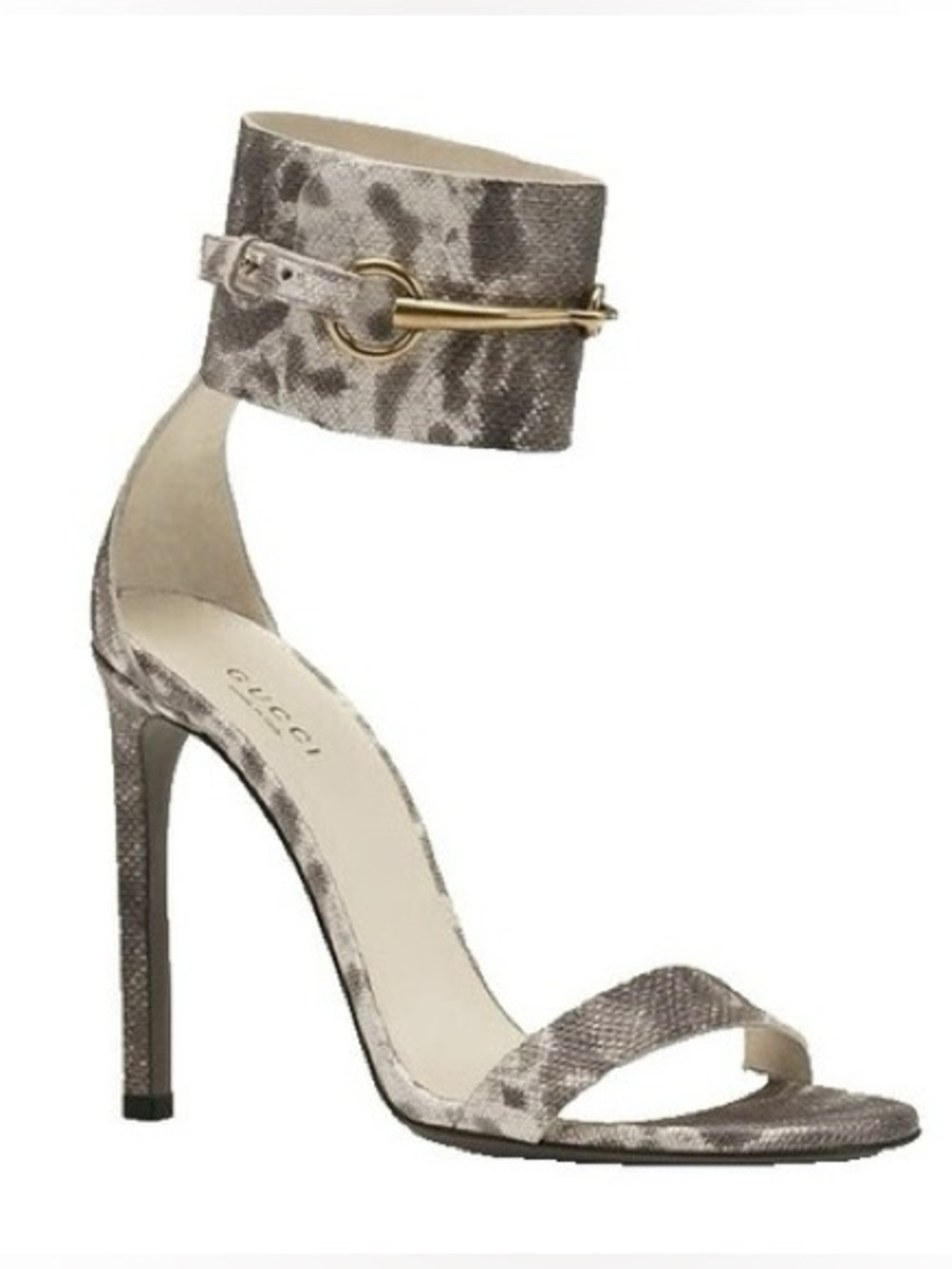 Gucci Ursula Python Ankle Strap Sandal